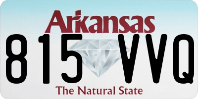 AR license plate 815VVQ
