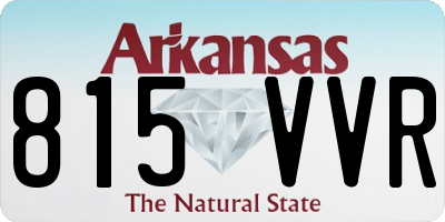 AR license plate 815VVR