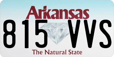 AR license plate 815VVS