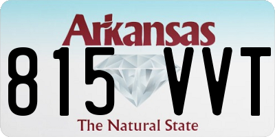AR license plate 815VVT