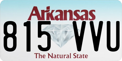 AR license plate 815VVU