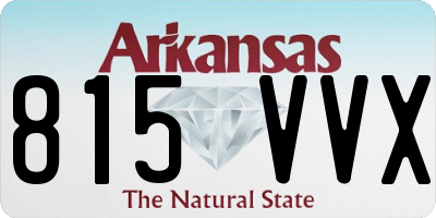 AR license plate 815VVX