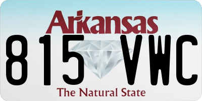 AR license plate 815VWC