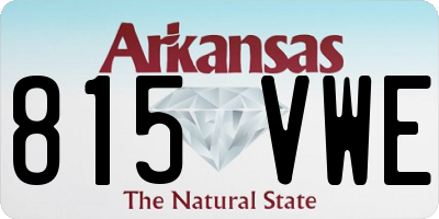 AR license plate 815VWE