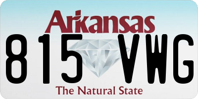 AR license plate 815VWG