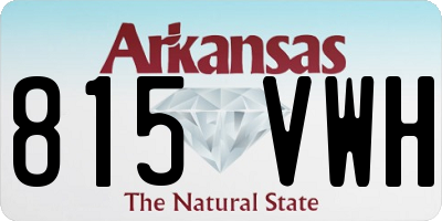 AR license plate 815VWH