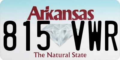 AR license plate 815VWR