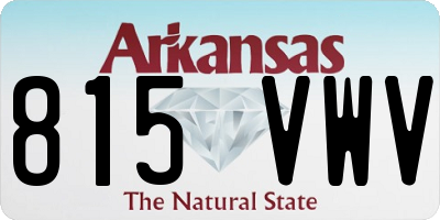 AR license plate 815VWV