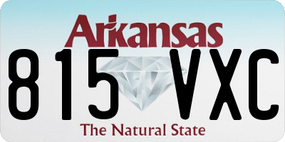 AR license plate 815VXC