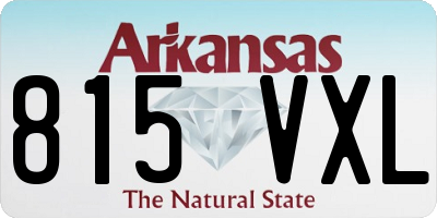 AR license plate 815VXL