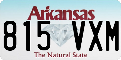 AR license plate 815VXM