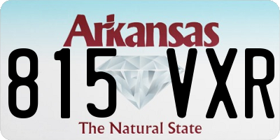 AR license plate 815VXR