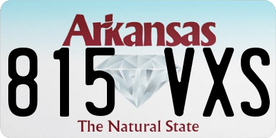 AR license plate 815VXS