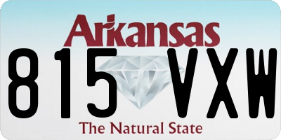 AR license plate 815VXW