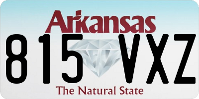 AR license plate 815VXZ