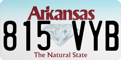 AR license plate 815VYB