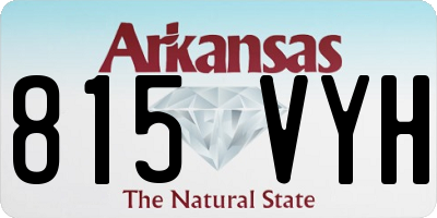 AR license plate 815VYH