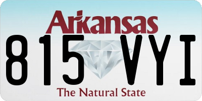 AR license plate 815VYI