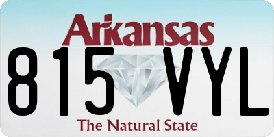 AR license plate 815VYL