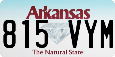 AR license plate 815VYM