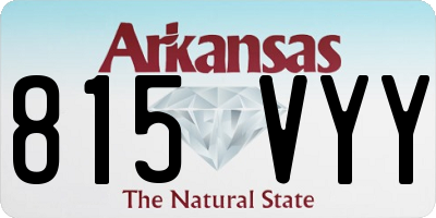 AR license plate 815VYY