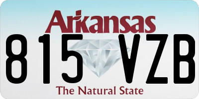 AR license plate 815VZB