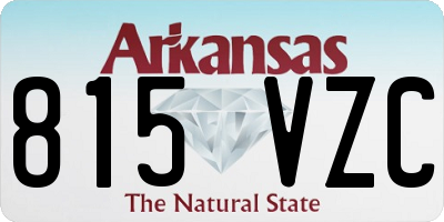 AR license plate 815VZC