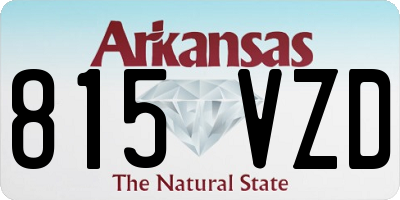 AR license plate 815VZD