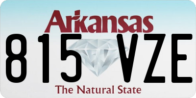 AR license plate 815VZE