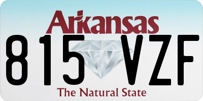 AR license plate 815VZF