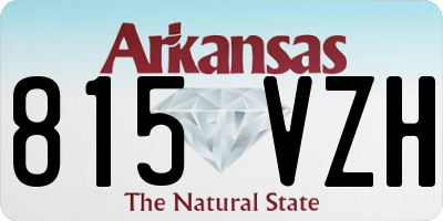 AR license plate 815VZH