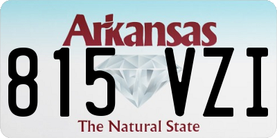AR license plate 815VZI