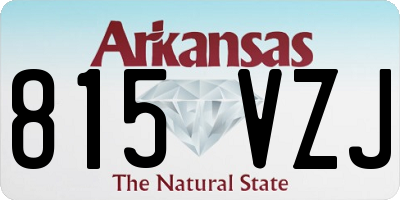 AR license plate 815VZJ