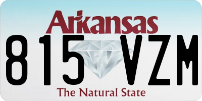AR license plate 815VZM