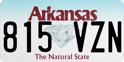 AR license plate 815VZN