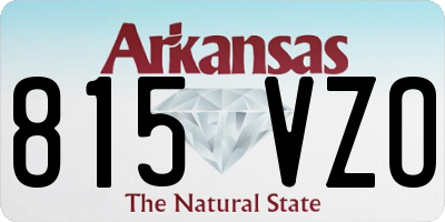 AR license plate 815VZO