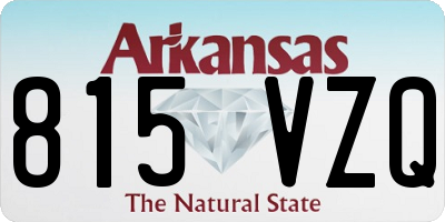 AR license plate 815VZQ