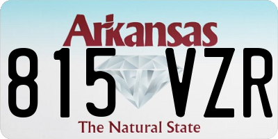 AR license plate 815VZR