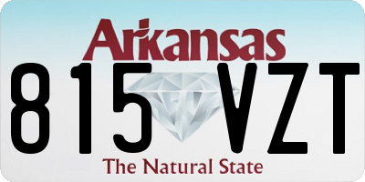 AR license plate 815VZT