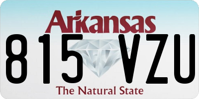 AR license plate 815VZU