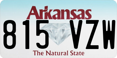 AR license plate 815VZW