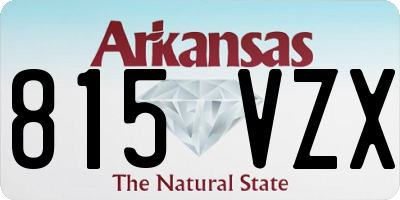 AR license plate 815VZX