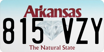 AR license plate 815VZY