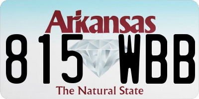 AR license plate 815WBB