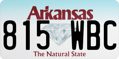 AR license plate 815WBC