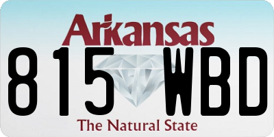 AR license plate 815WBD