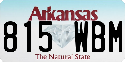 AR license plate 815WBM