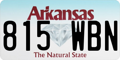 AR license plate 815WBN