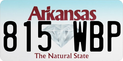 AR license plate 815WBP