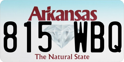 AR license plate 815WBQ